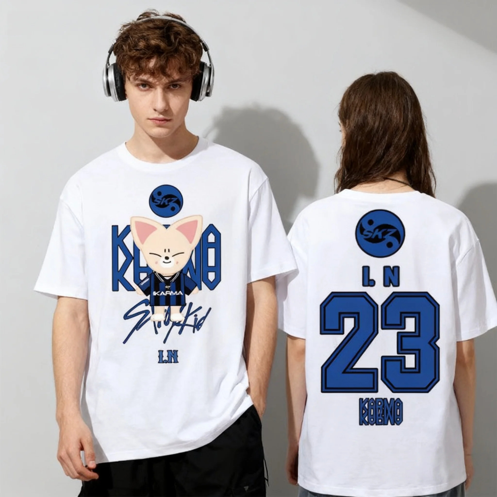 Camiseta T-shirt Unissex Stray Kids Album Karma Integrante I.N