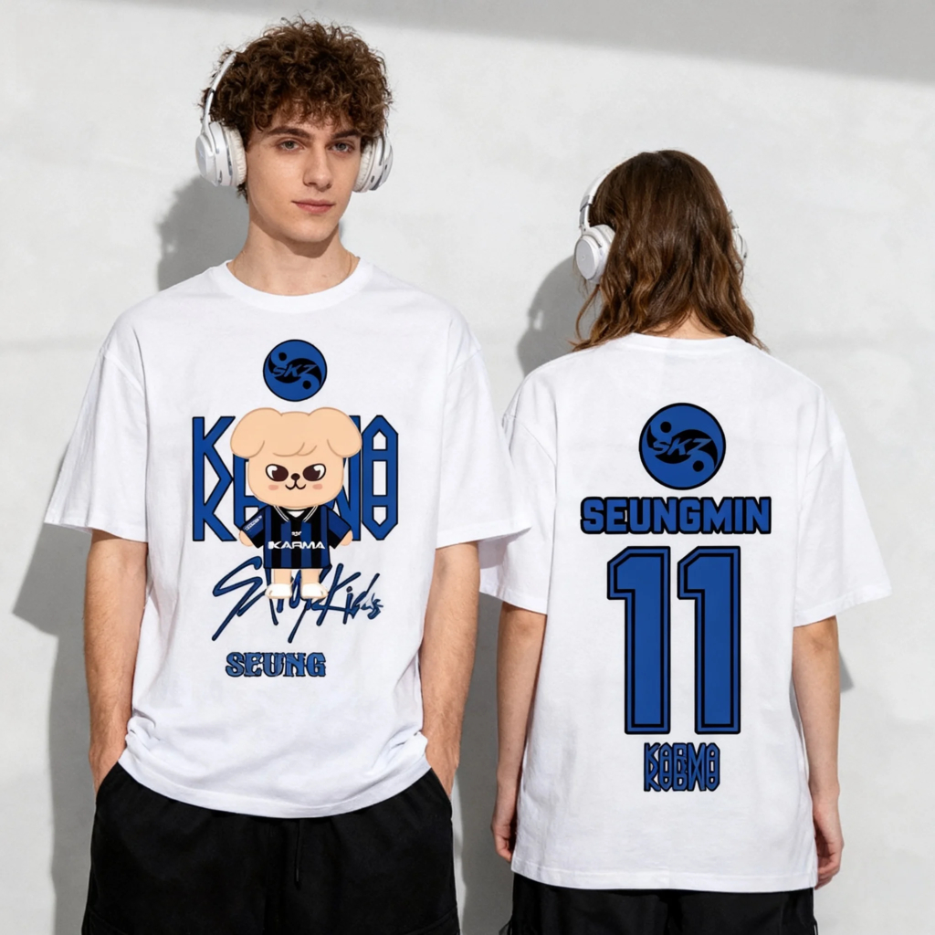 Camiseta T-shirt Unissex Stray Kids Album Karma Integrante