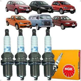 Jogo Vela Ignição Ngk Vw Gol Crossfox Parati Spacefox Voyage em Oferta na Shopee