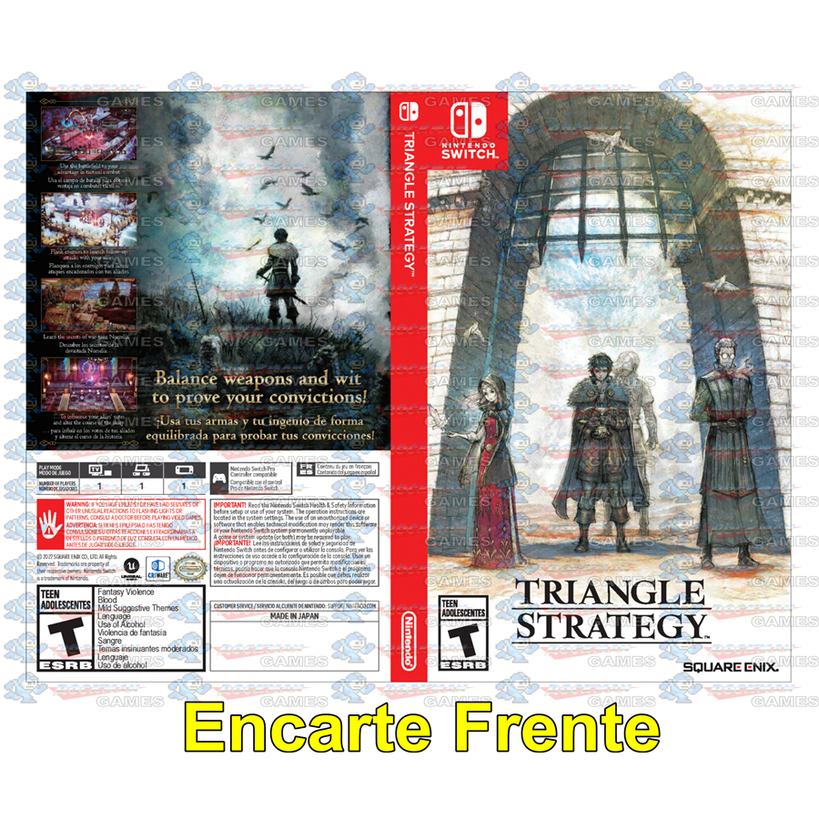 Encarte Repro Triangle Strategy - Nintendo Switch | Shopee Brasil