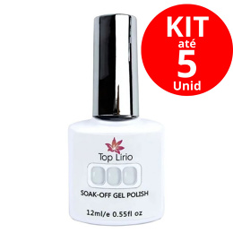 Kit 1 a 5 Esmalte de renda em gel 12ml soak-off gel