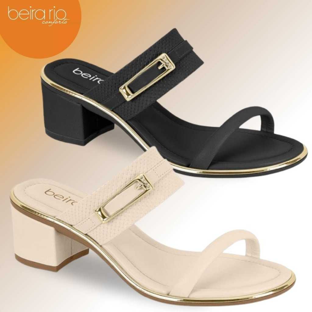 Sandália Tamanco Beira Rio Ultra Conforto Ref.8379.252 | Shopee Brasil