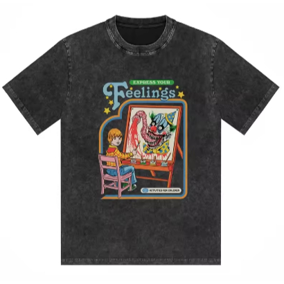 Camiseta Série de Quadrinhos Design Ilustrado | Estilo Terror Suave Unissex