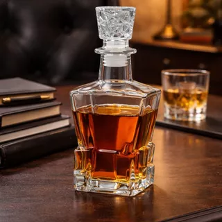 1 2 ou 4 Licoreira Garrafa Vidro 650ml Whisky Licor Tampa Retro Vidro PRESENTE WISKY atacado pai marido namorado