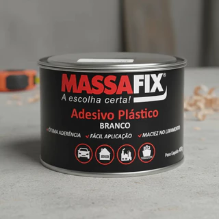 Massa Plástica Branca 400g - Massafix: Reparos e modelagem com qualidade garantida