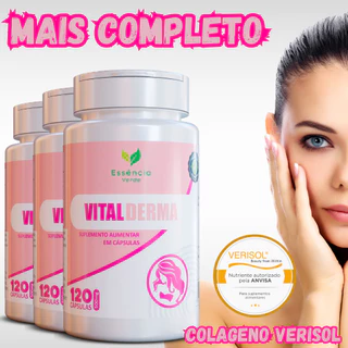 Colageno Verisol + acido hialuronico zinco Biotina Coenzima Q10 mais completo 120 cápsulas em Oferta na Shopee