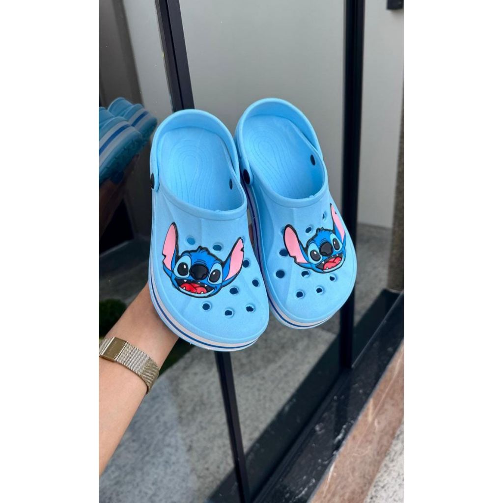 Sandália Stitch Adulto Tipo Crocs Plataforma Unissex | Shopee Brasil