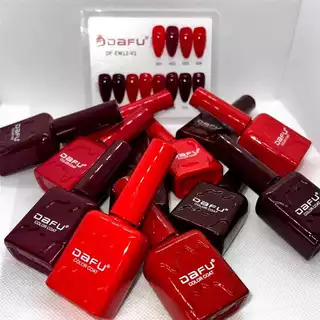 Esmaltes em Gel Dafu Tons Vermelho - Cereja -10 ml cada - Anvisa em Oferta na Shopee