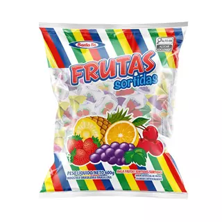 BALA FRUTAS SORTIDAS 600G SANTA FE