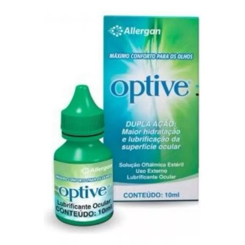 Optive colírio lubrificante para irritação e secura nos olhos 10 mL ...