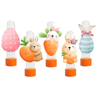 20 Tubetes + Aplique 3D Páscoa Lembrancinha Festa Mimo em Oferta na Shopee