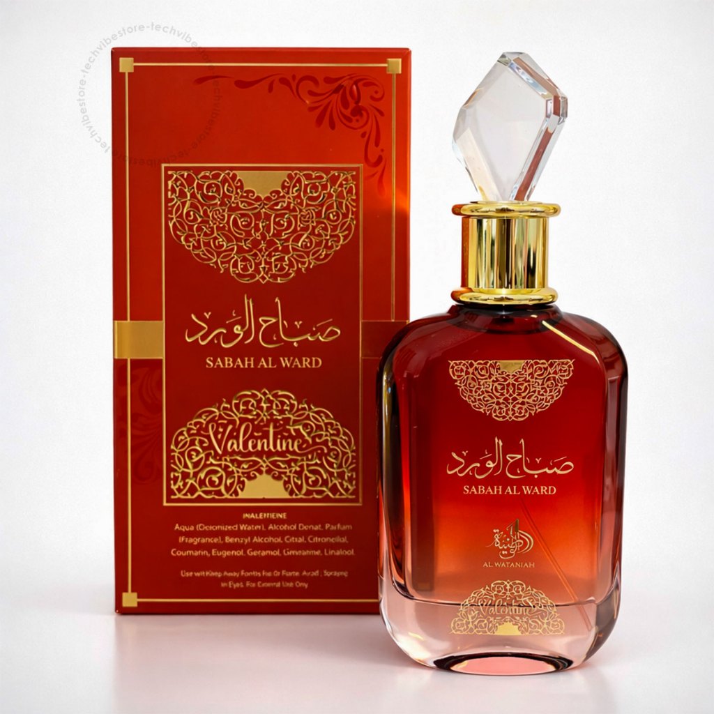 Perfume Arabe Sabah Al Ward Valentine 100ml Original Alta Fixação ...
