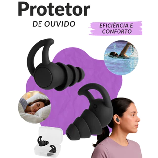 Kit 1/2/3/4 Pares de Protetor Auricular Antirruído Tampão de Ouvido 3 Camadas de Silicone com Case em Oferta na Shopee