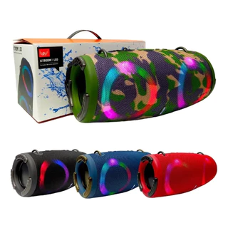 Caixa de Som Bluetooth Portátil "Boombox" com LED RGB e Alça – AL-G16 em Oferta na Shopee