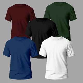 Kit 5 Camisetas Masculina Tech Modal Anti - Odor