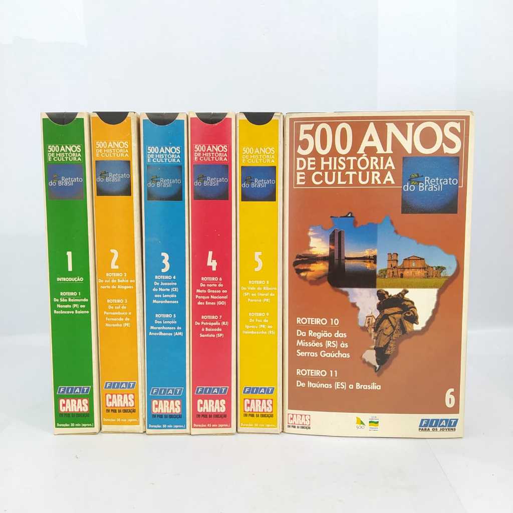 Colção Fita VHS 500 Anos de História e Cultura - Retrato do Brasil