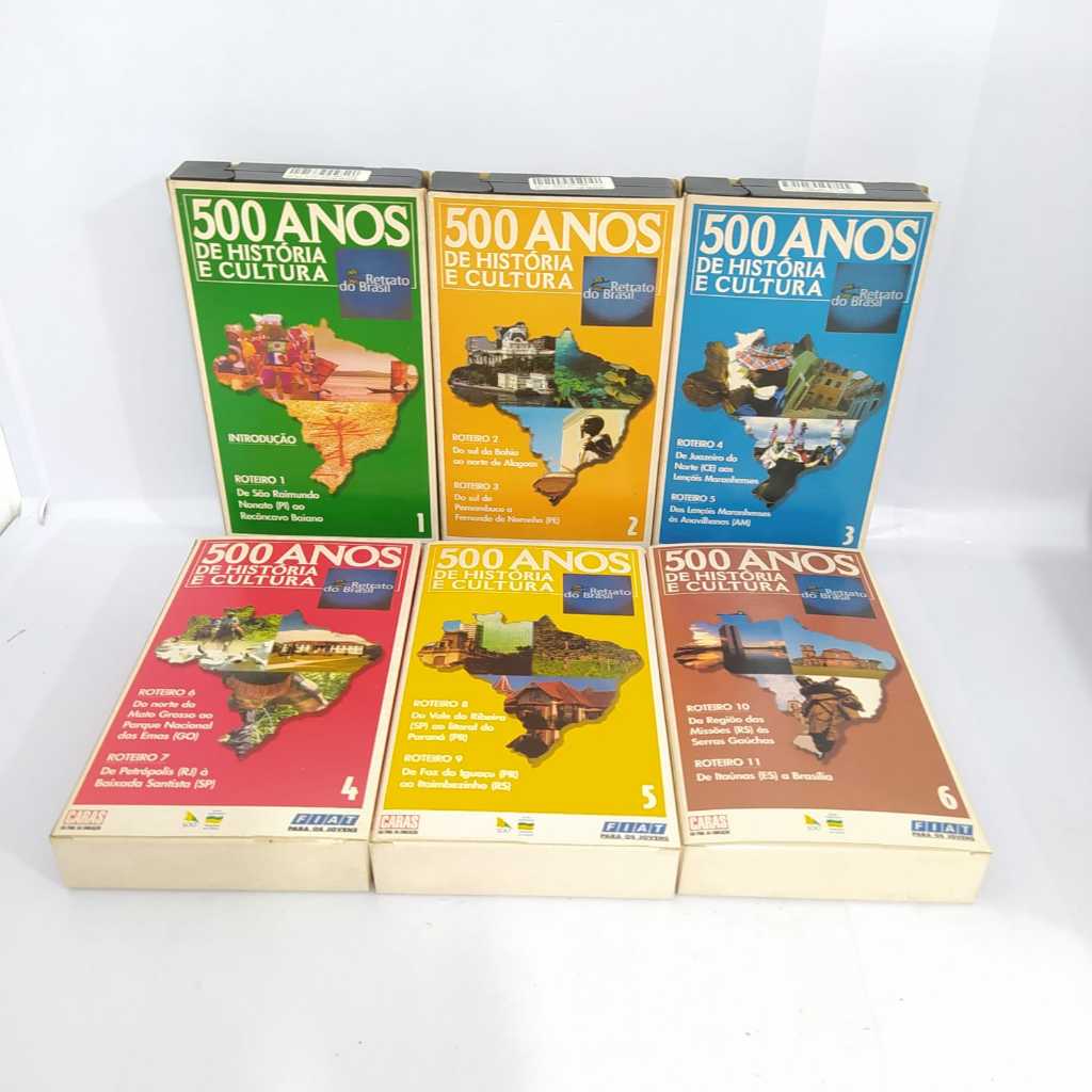 Colção Fita VHS 500 Anos de História e Cultura - Retrato do Brasil
