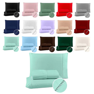 Lencol Micropercal 400 Fios Jogo De Cama Casal, Queen, King 03 Peças Barato Solteiro e Berço 2Pçs em Oferta na Shopee