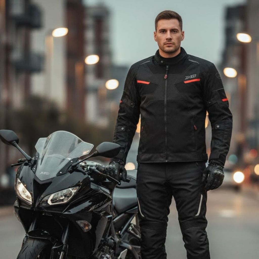 Kit Casal Jaqueta Brezze Impermeável Motociclista Com Protetores