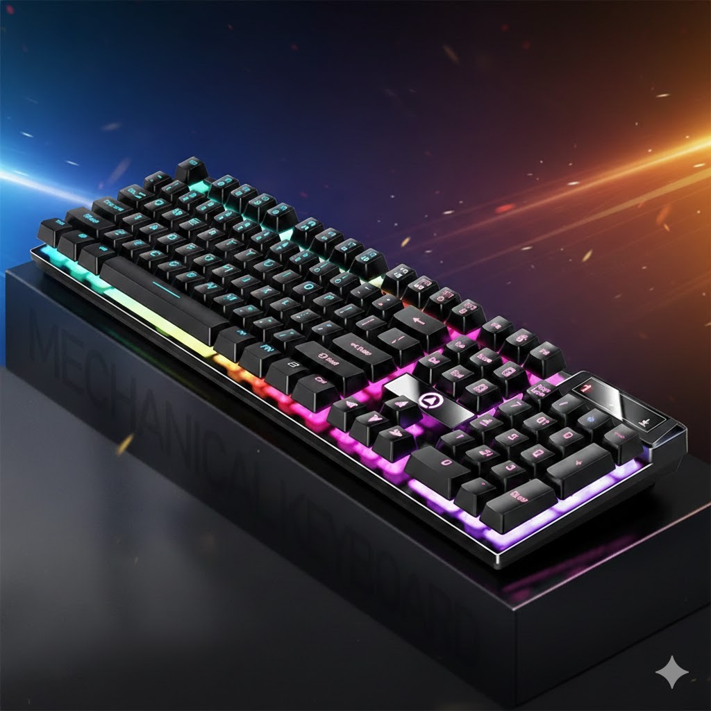 Teclado Gamer Mecânico K500 RGB Switch – Iluminação RGB Ultra Rápido ...