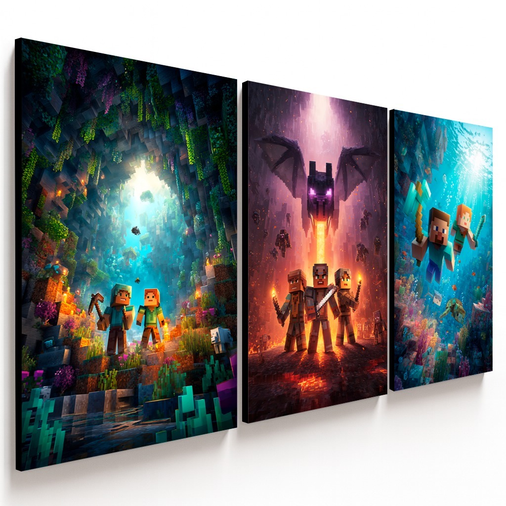 Quadro Minecraft em Oferta | Shopee 2026
