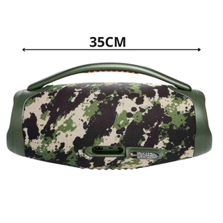VERDE CAMUFLADO - Caixa de Som Boombox Bluetooth Bivolt em Oferta na Shopee