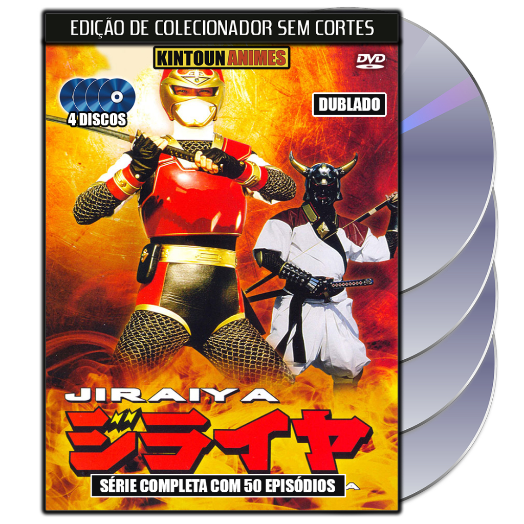 Jiraiya: O Incrível Ninja - Série Completa e Dublada em DVD
