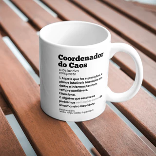 CANECA PORCELANA COORDENADOR DO CAOS