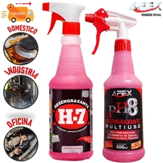 Desengraxante Automotivo H7 PH8 Limpeza Pesada Spray 500ml em Oferta na Shopee