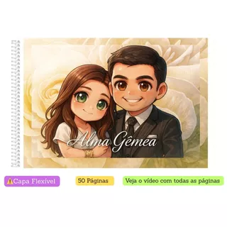 Alma Gêmea Livro de colorir | Novela | Coloring Book |Edição Fofa e Divertida |Tam. A5 e A4 | 50 Pag em Oferta na Shopee