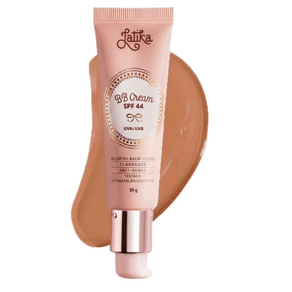BB クリーム BB Cream Latika Clareador FPS 44 Uniformiza o Tom e Ilumina a Pele