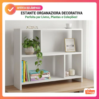 Estante Organizadora Para Livros Nicho Colmeia MDP Multiuso Decorativa Para Mesa Quarto Escritório - Envio Imediato em Oferta na Shopee