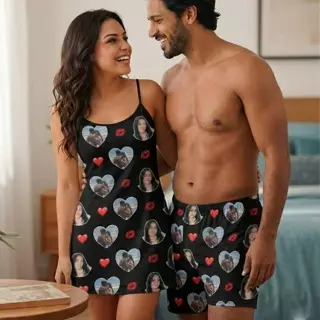 Conjunto Camisola e Short com Foto Personalizado em Oferta na Shopee