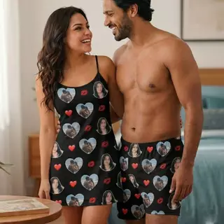 Conjunto Camisola e Short com Foto Personalizado em Oferta na Shopee