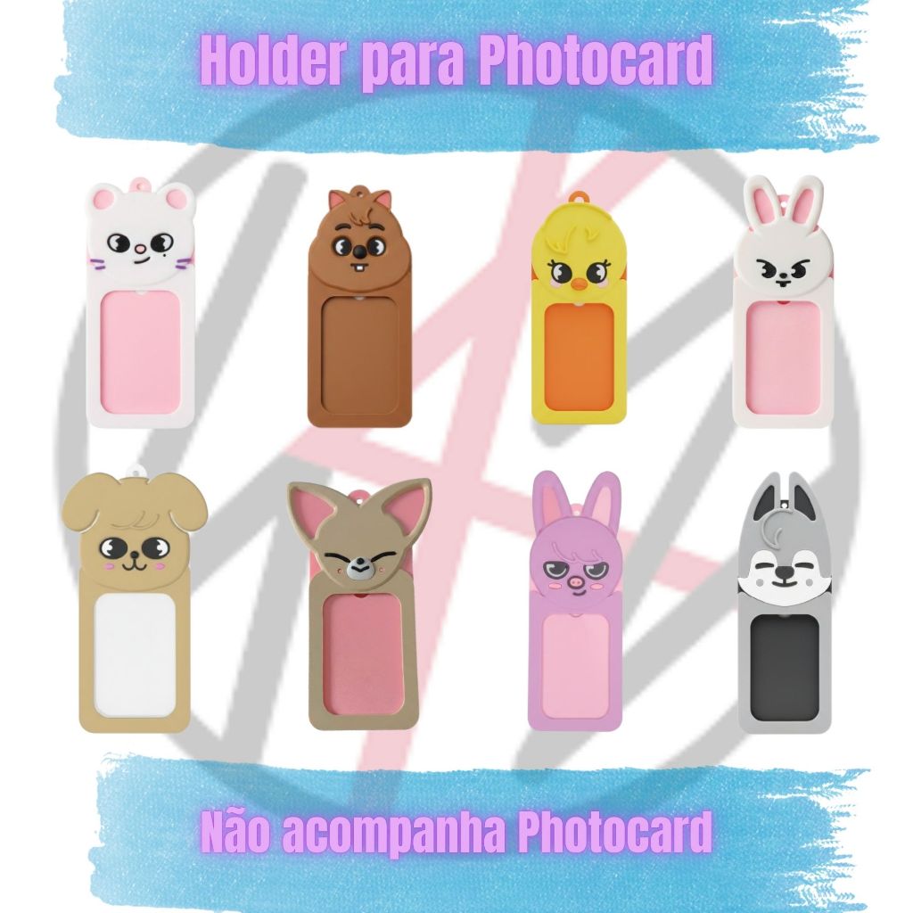 Holder para Photocard SKZOO Stray Kids | PuppyM, Leebit, Jiniret