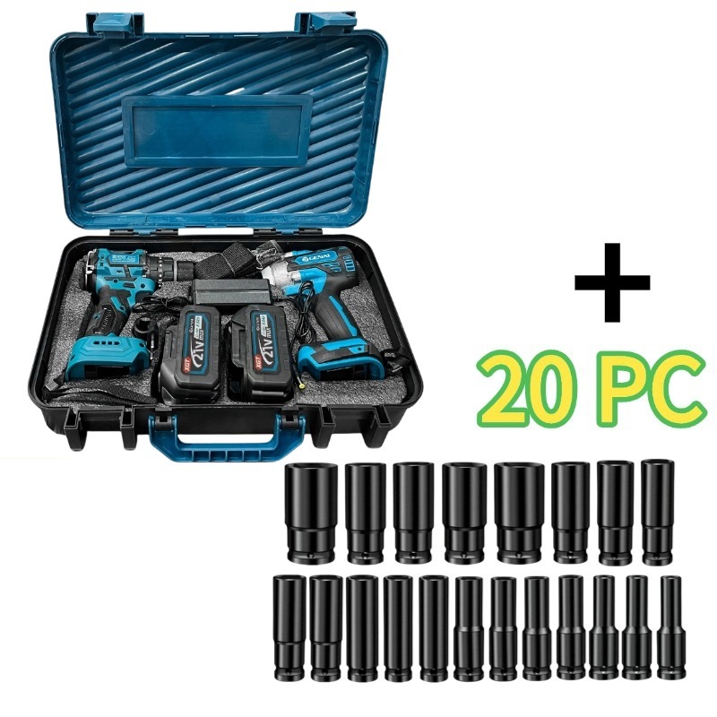L BUILDセット GENAI】Conjunto 4 em 1 68V / furadeira, chave de fenda / chave de