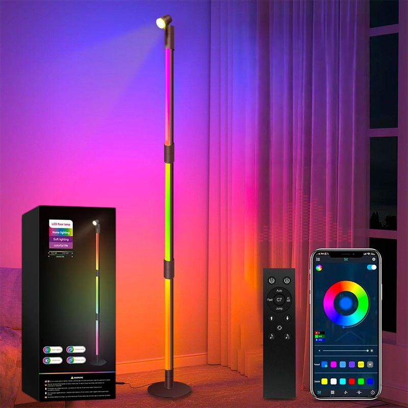 Luminária LED RGB Gamer Inteligente 16Mi Cores, App Controle ...