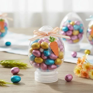 Kit 10 Lembrancinhas Para Doces Tubete Cenoura ou Baleiro Ovo Páscoa em Oferta na Shopee