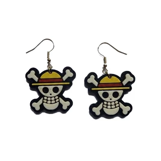Brincos One Piece Pirata Geek Nerd Anime
