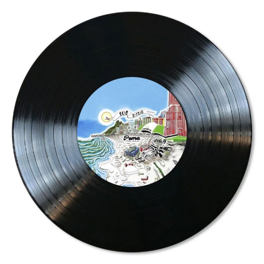 Disco de Vinil Decorativo Vintage Puma Pjl – Arte no Disco + Fita Dupla ...