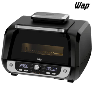 WAP Fritadeira Elétrica Air Fryer Barbecue Digital 12 em 1, 10 Litros, 4 Níveis de Temperatura, Antiaderente, 1800W 220V em Oferta na Shopee