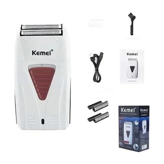 Máquina Kemei Profissional Finalizadora Barbeador Shaver Km-3382