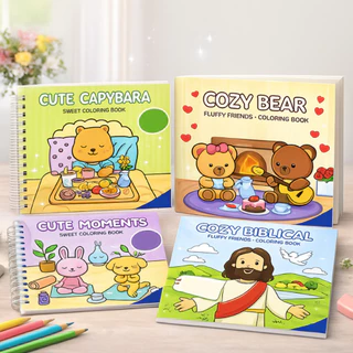 Livro De Colorir Comfy Cozy Desenhos Variados Para Colorir Coleção 2025 ! em Oferta na Shopee
