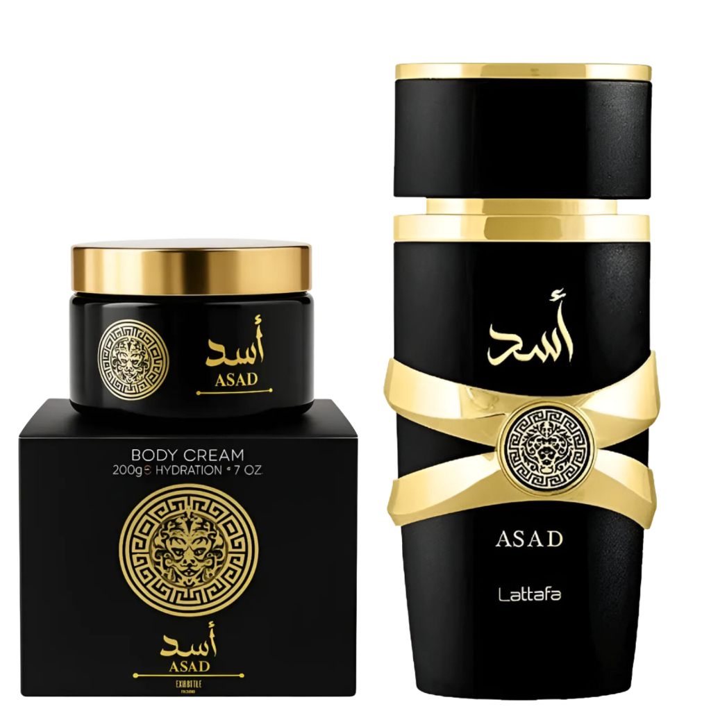 Kit Perfume Asad Lattafa Masculino 100ml + Creme Hidratante - Original ...