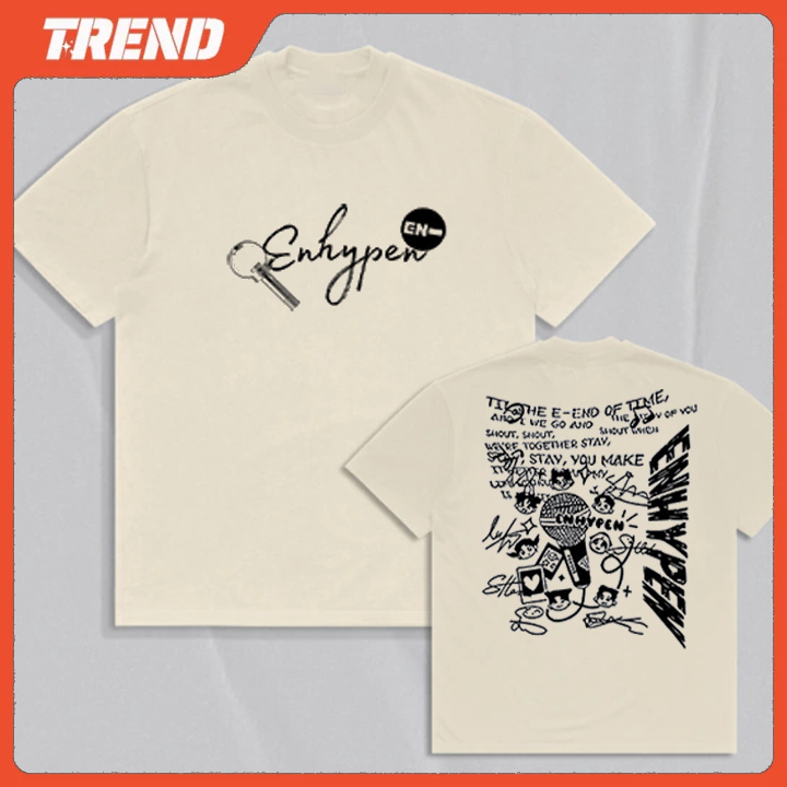 Camiseta Basica e OVERSIZED Enhypen En End Of Time World Tour