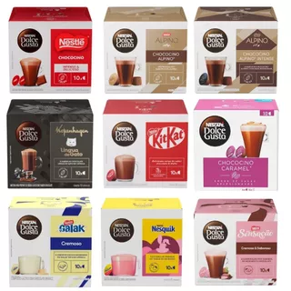 Dolce Gusto Chocolates Chococcino 10 Cápsulas Caixa em Oferta na Shopee