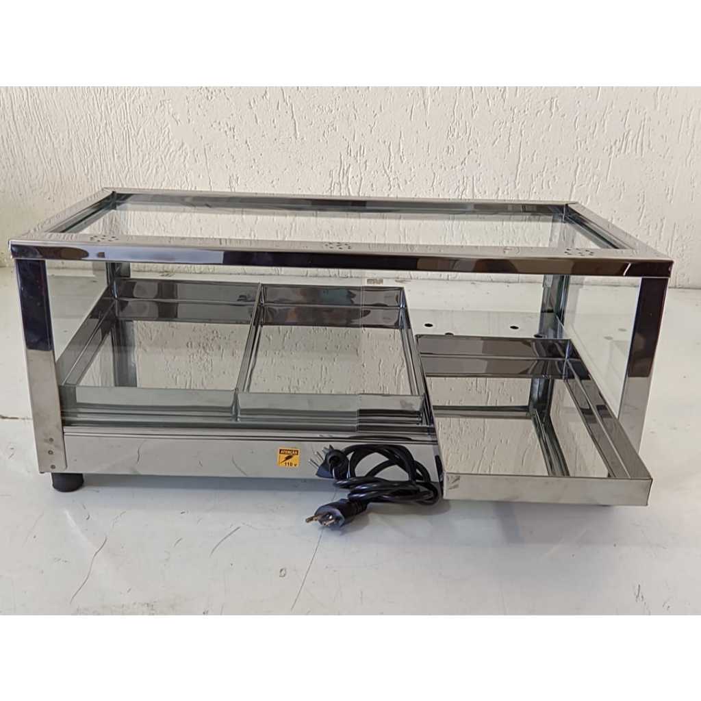 Estufa Salgados Elétrica 55x32 com Inclinada Vidro Retos Ino