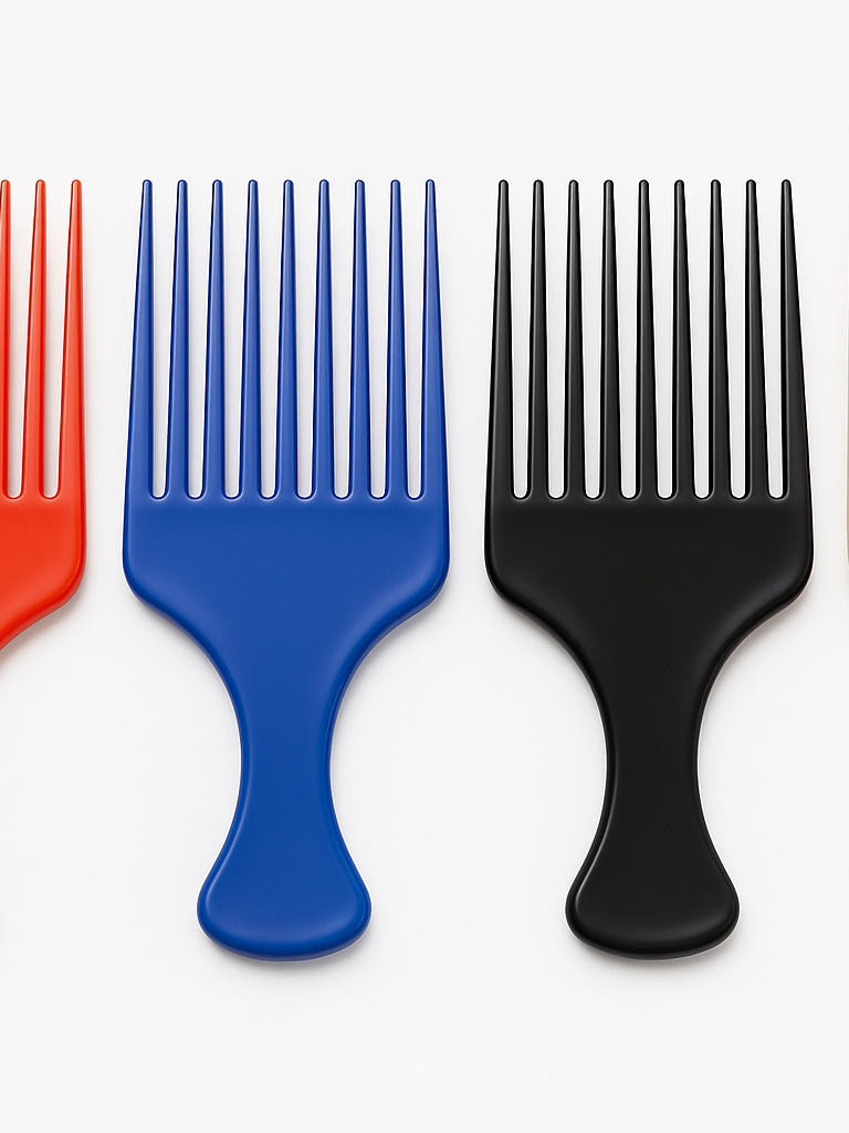 Kit Pentes Garfo Afro Coloridos cabelos crespos e cacheados | Shopee Brasil