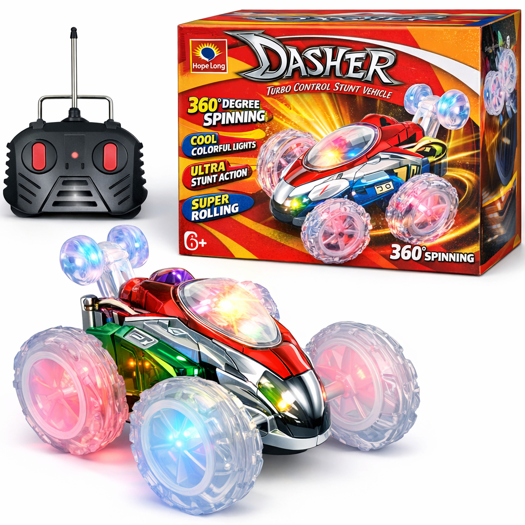 Carro Controle Remoto Maluco Gira 360 com Luz e som Brinquedo ...