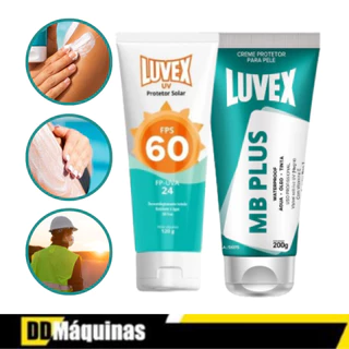 Kit Protetor Solar Uva Uvb Fator 60 + Creme MB Plus Proteção e Hidratação Profissional para Mãos - Luvex em Oferta na Shopee